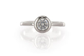 Elegant Design Round Cut AAA CZ 925 Sterling Silver Affordable Wedding Engagement Bridal Ring